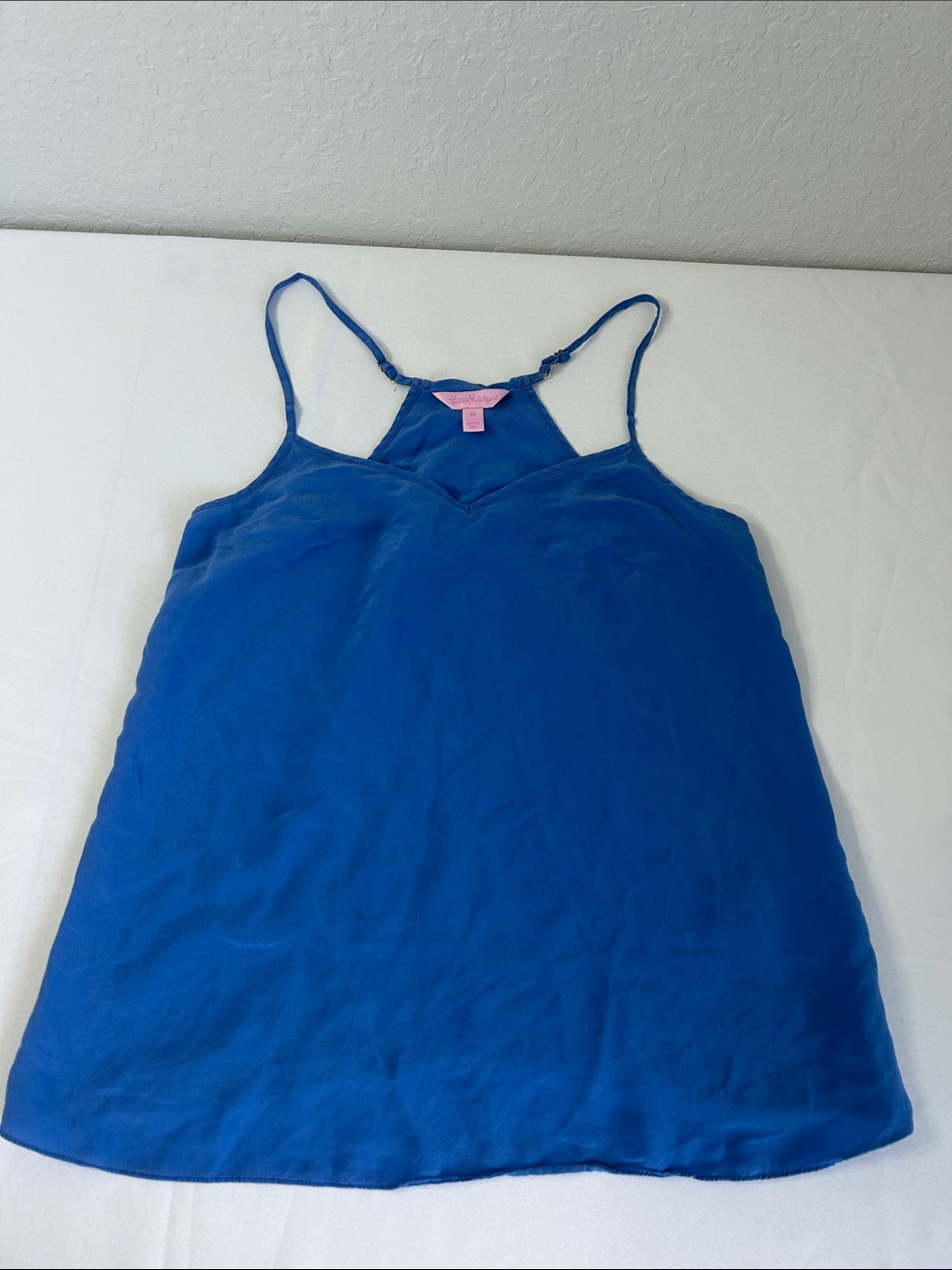Lilly Pulitzer Blue Spaghetti Strap Tank Top Xs